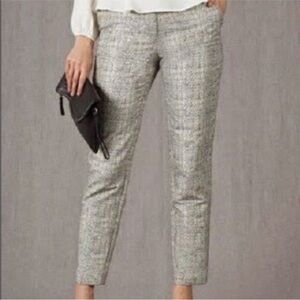 Boden Bistro Gold Metallic Ankle Pants 10 long